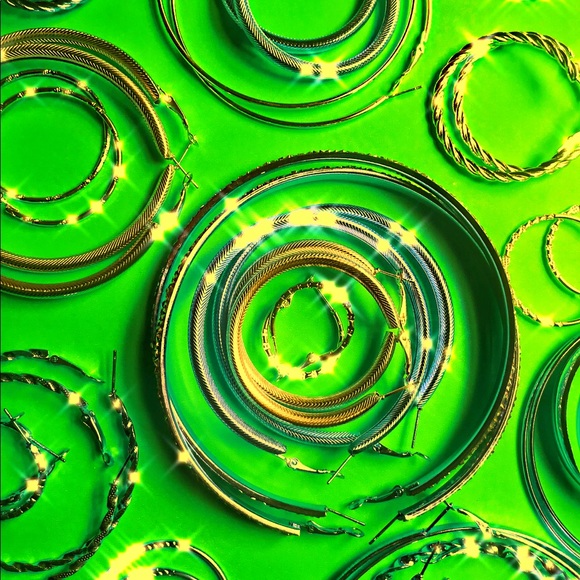 5 sets of hoop earrings for $15 - Picture 2 of 2